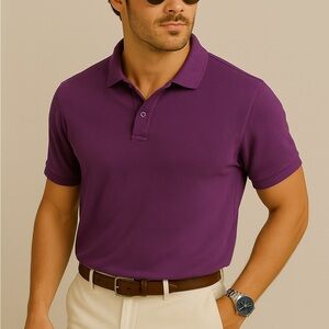 The Rail Deep Purple Polo Shirt